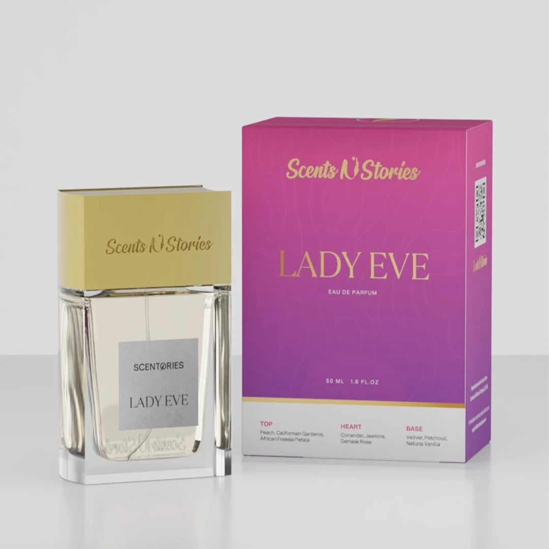 Lady Eve perfume bottle – romantic wife birthday gift ideas by Scentories